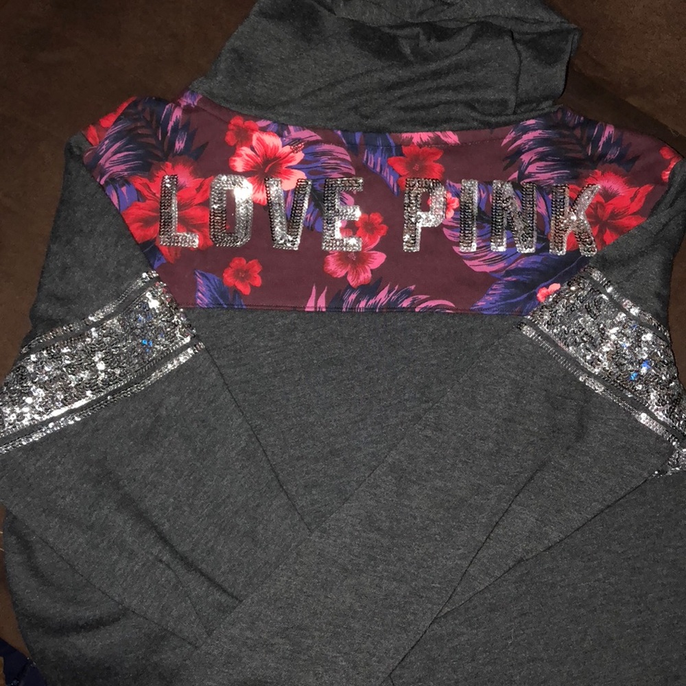 PINK Bling Full Zip Size LARGE